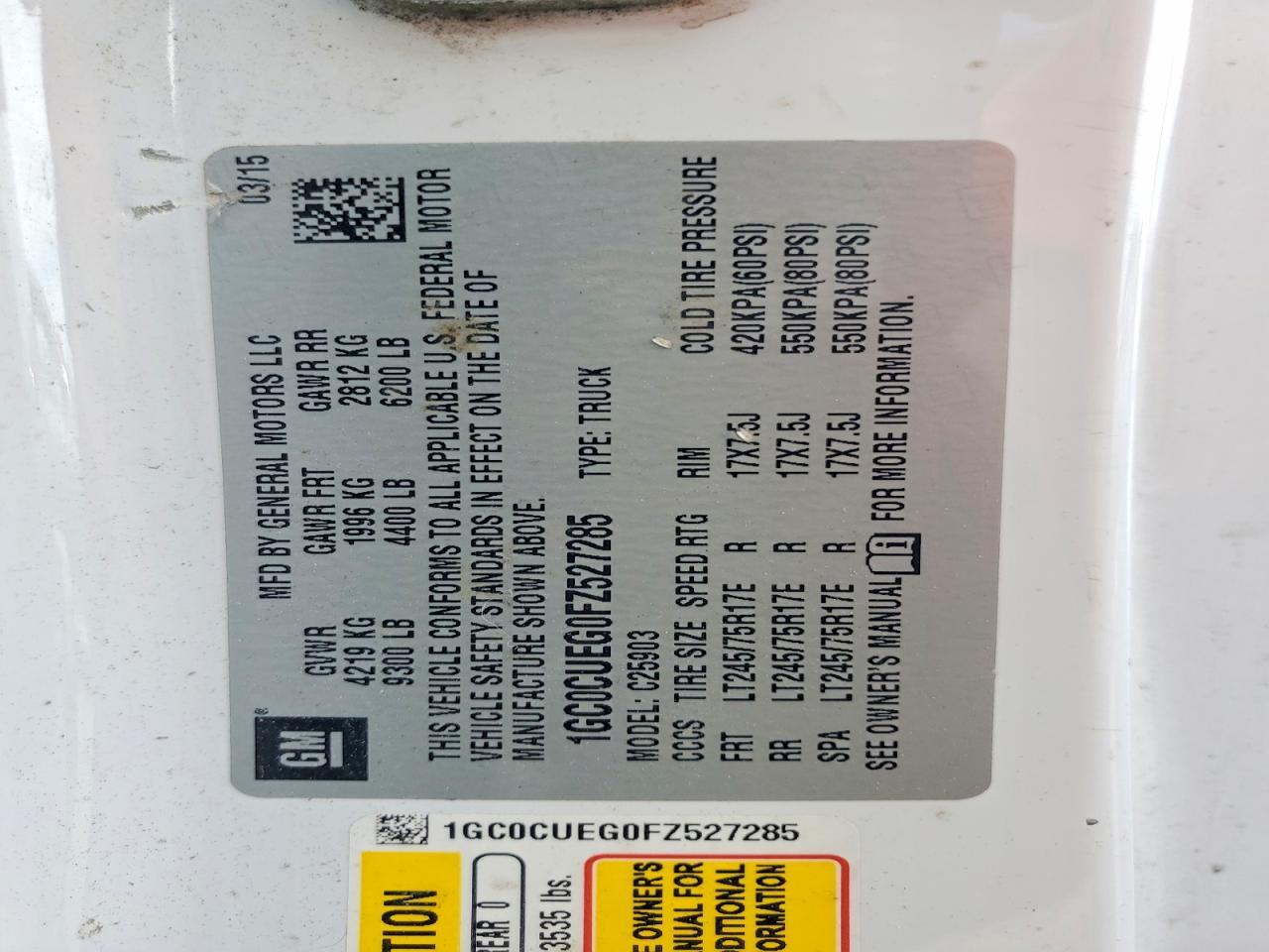 2015 Chevrolet Silverado C2500 Heavy Duty