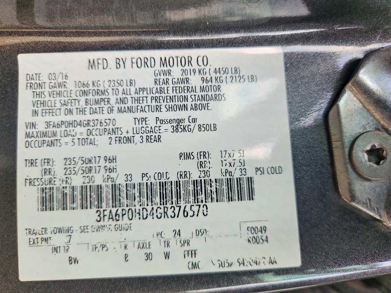 2016 Ford Fusion se