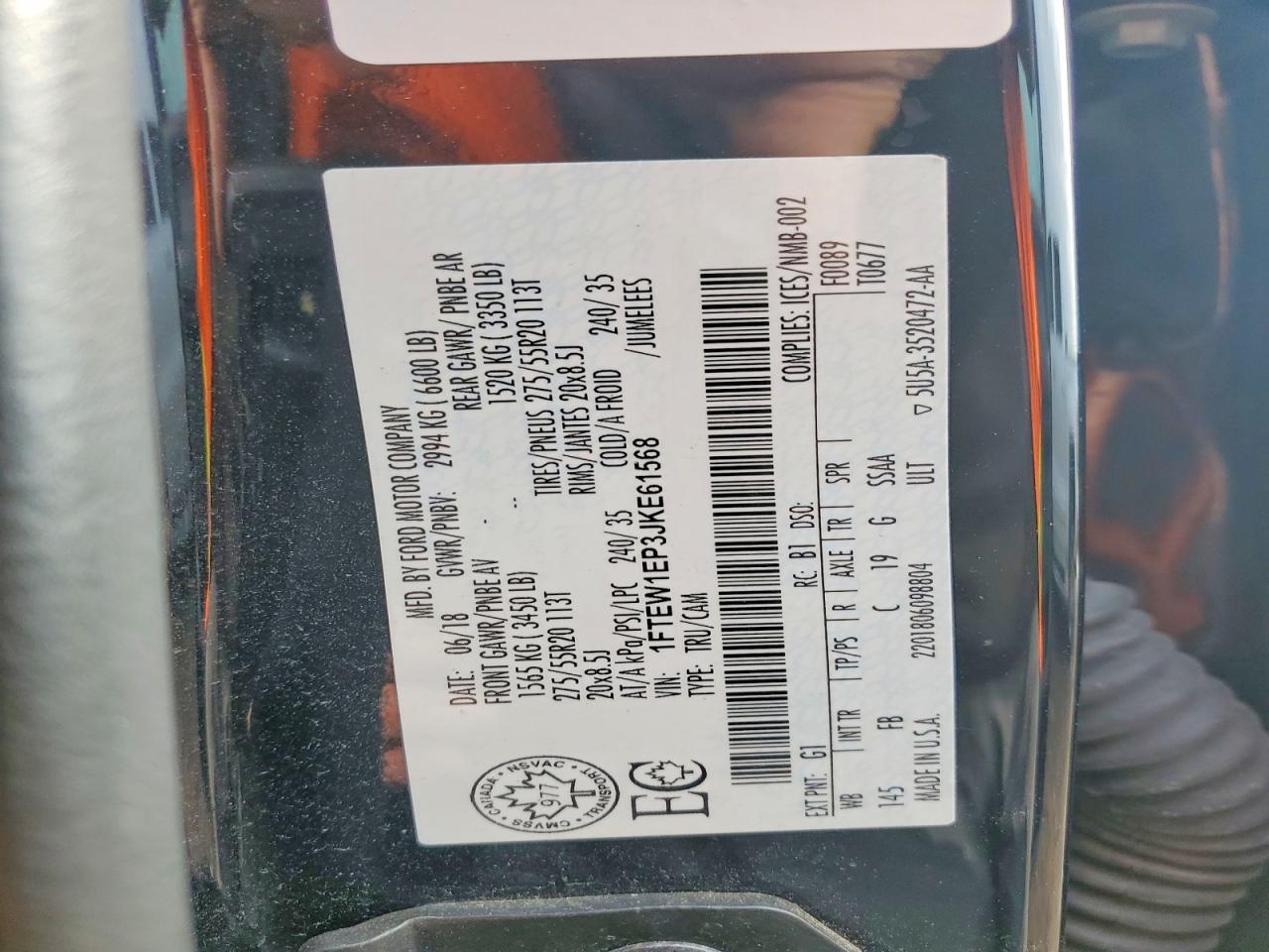 2018 Ford F150