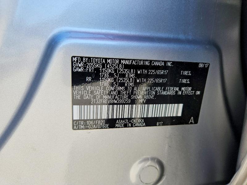 2017 Toyota Rav4 le