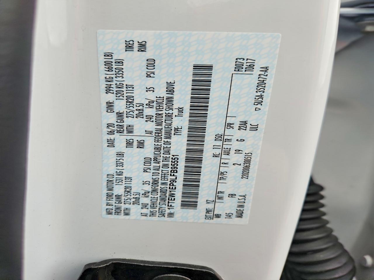 2020 Ford F150 Supercrew