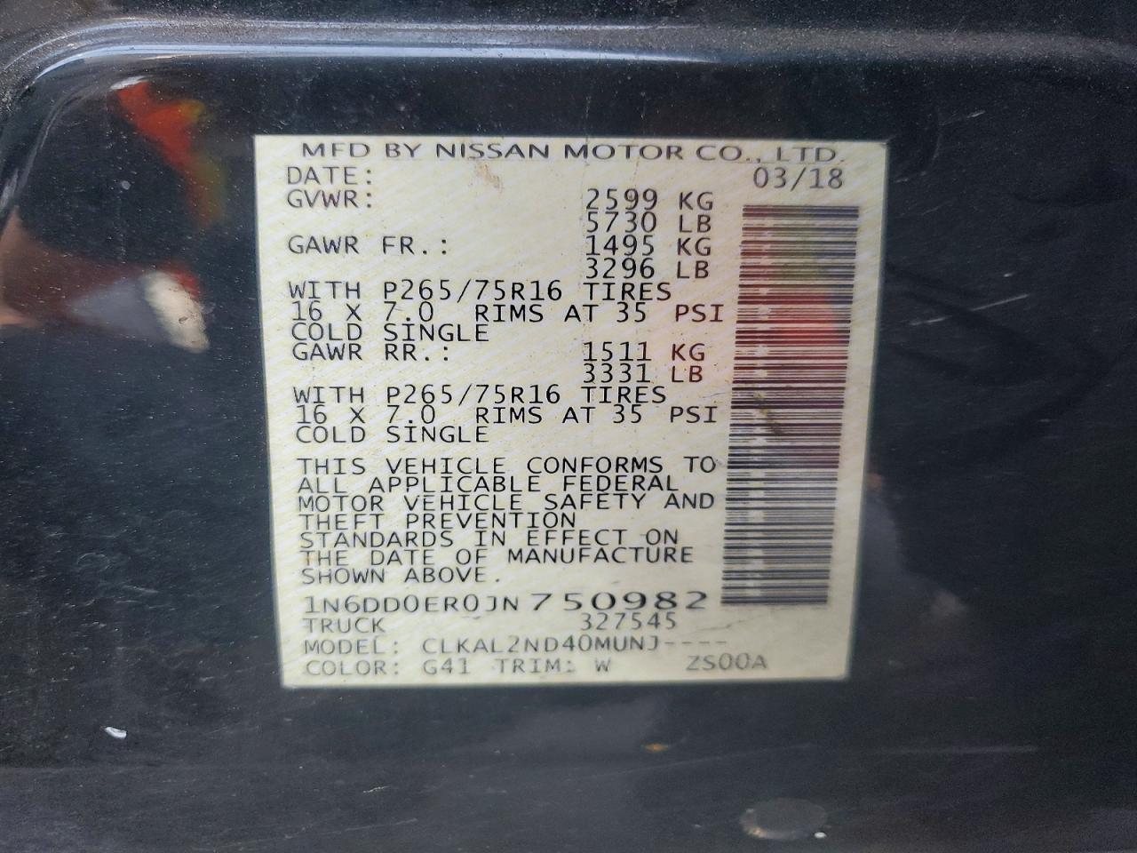 2018 Nissan Frontier Desert Runner