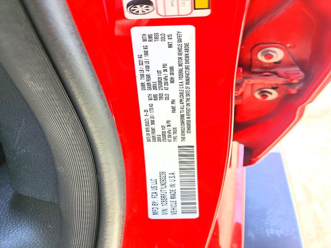 2020 Dodge 1500 Laramie