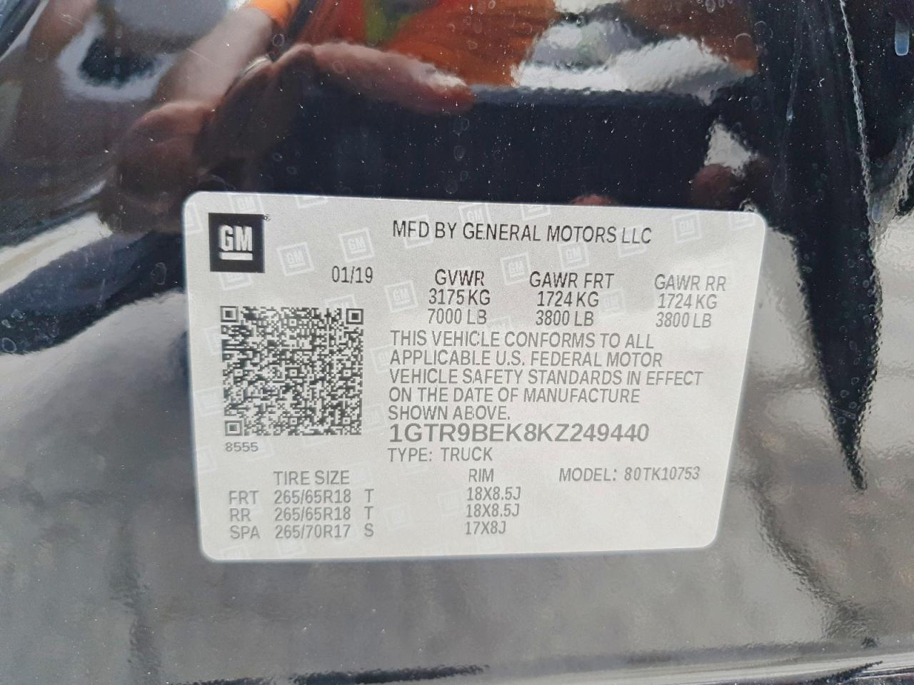 2019 GMC Sierra K1500 SLE