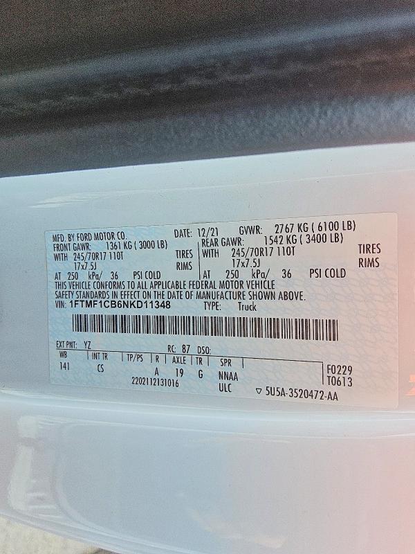 2022 Ford F150