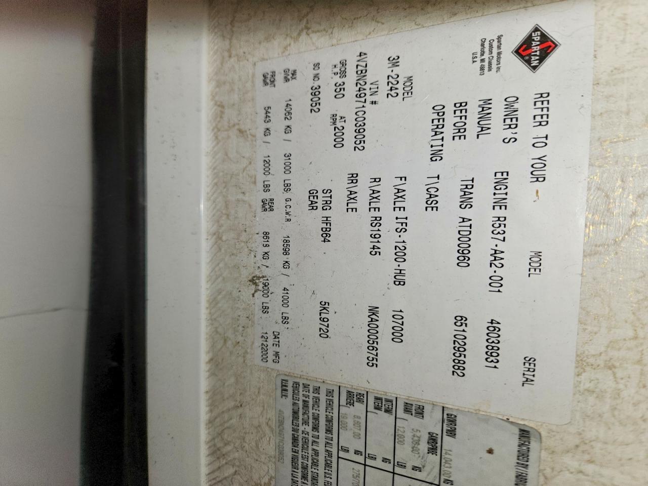 2001 Mountain Air RV