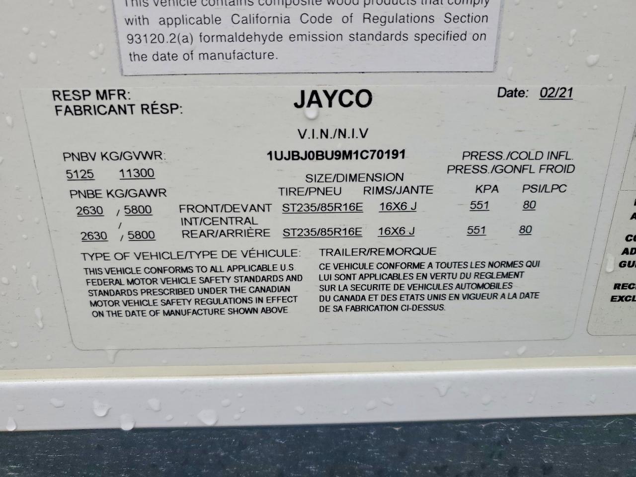 2021 Jayco Eagle Camper