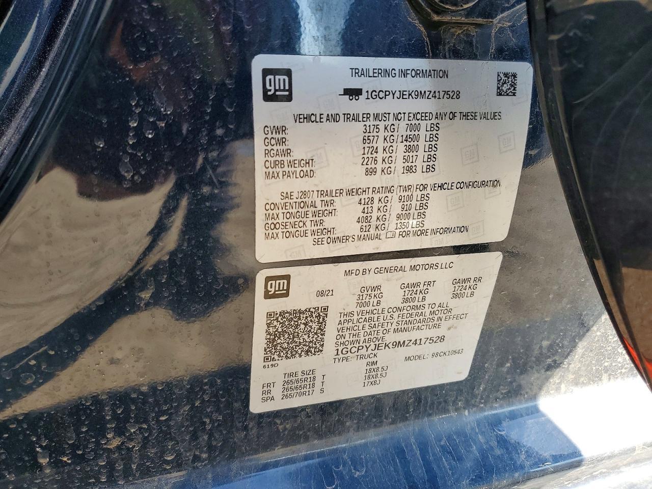 2021 Chevrolet Silverado K1500 LT