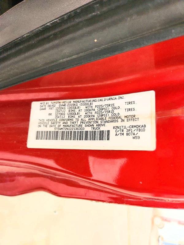 2002 Toyota Tacoma Xtracab