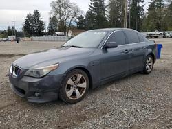 BMW salvage cars for sale: 2007 BMW 525 i