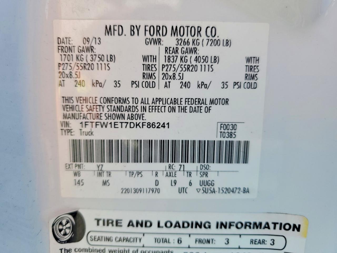 2013 Ford F150 Supercrew