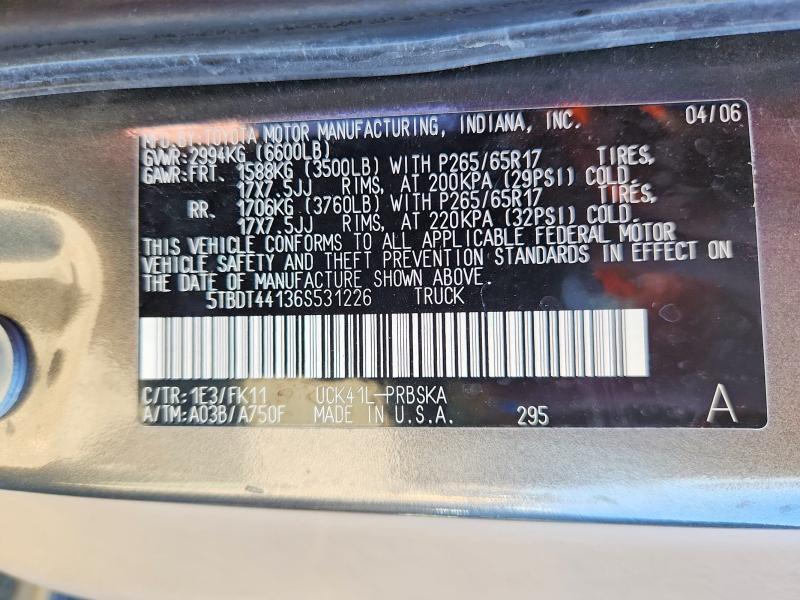 2006 Toyota Tundra Double Cab SR5