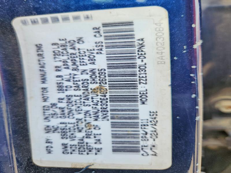 2006 Toyota Corolla le