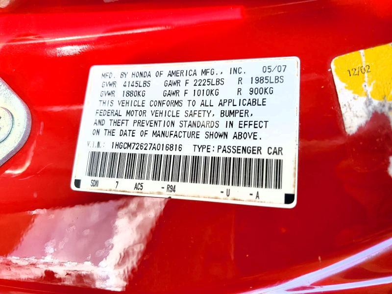 2007 Honda Accord ex