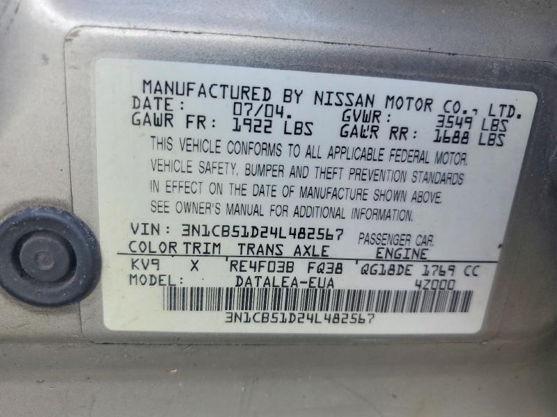 2004 Nissan Sentra 1.8