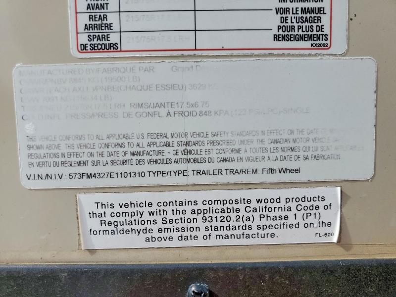 2014 Grand Design Momentum Camper