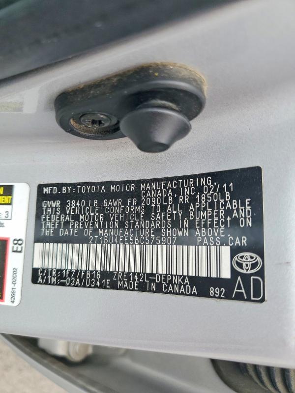 2011 Toyota Corolla le