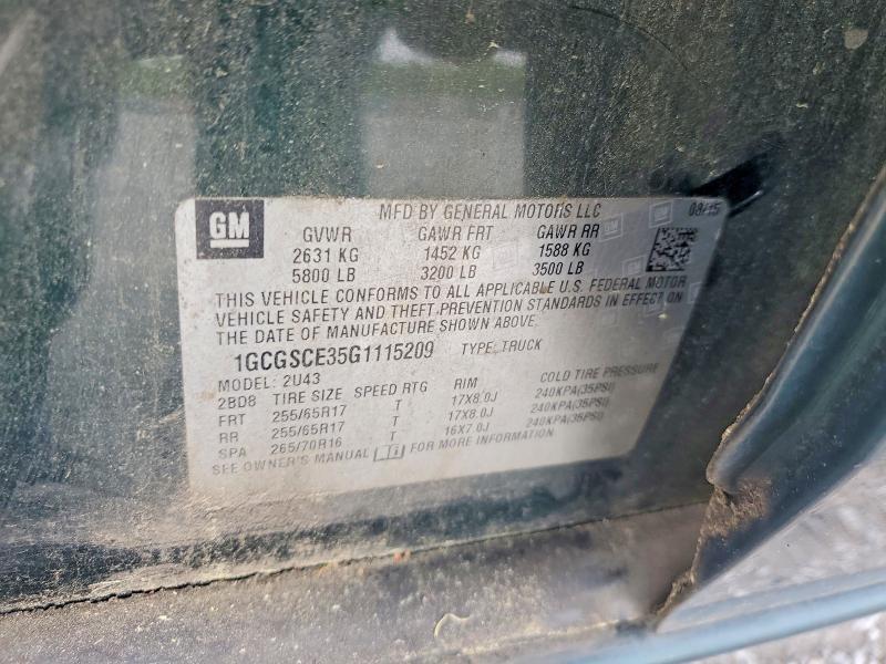 2016 Chevrolet Colorado lt