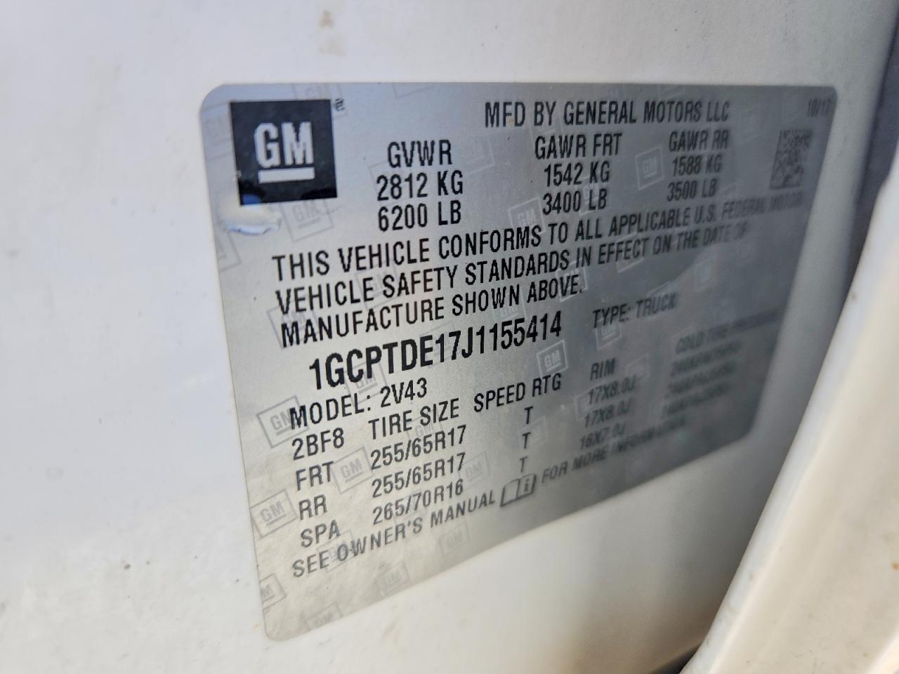 2018 Chevrolet Colorado Z71