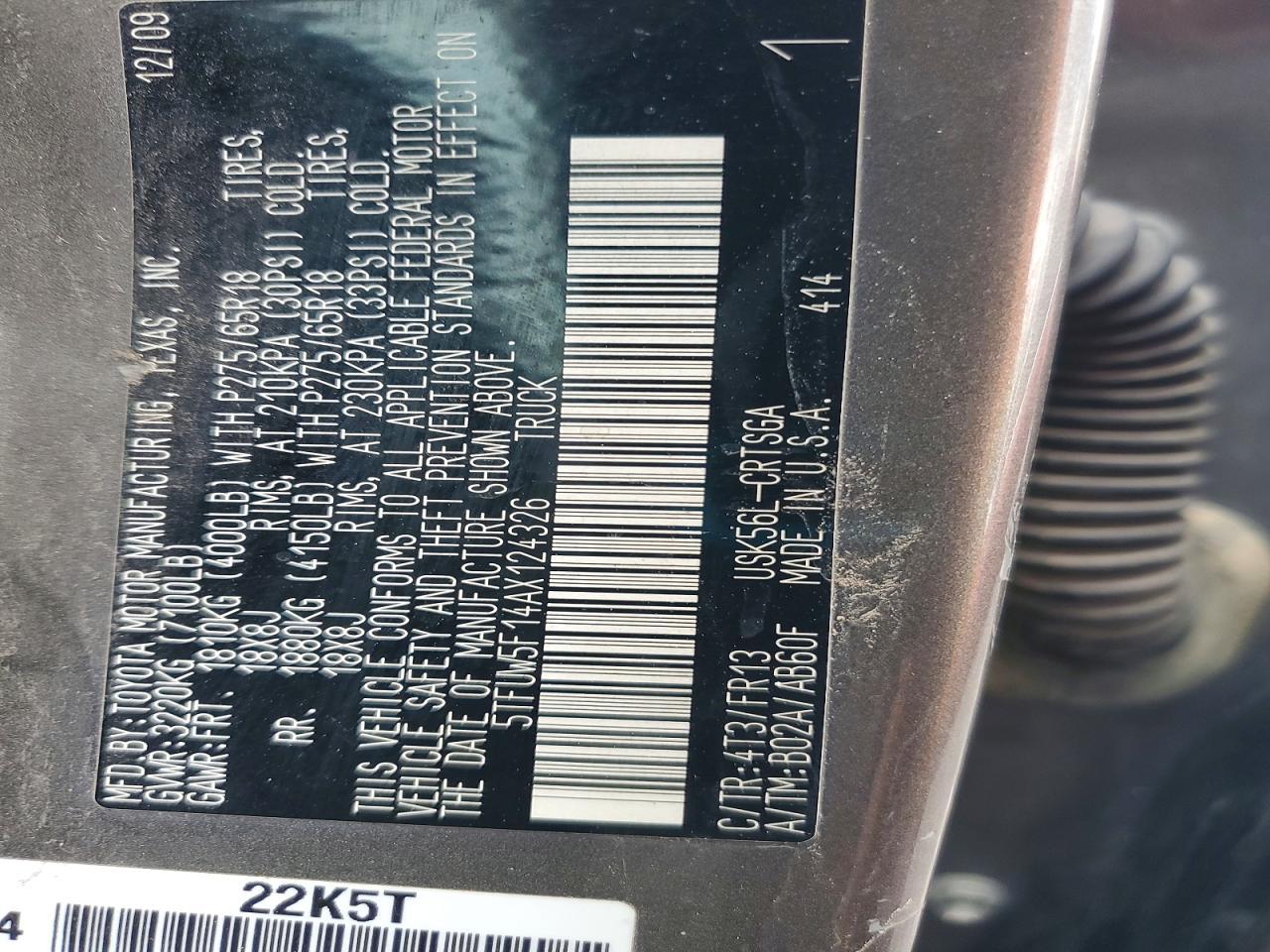 2010 Toyota Tundra Grade