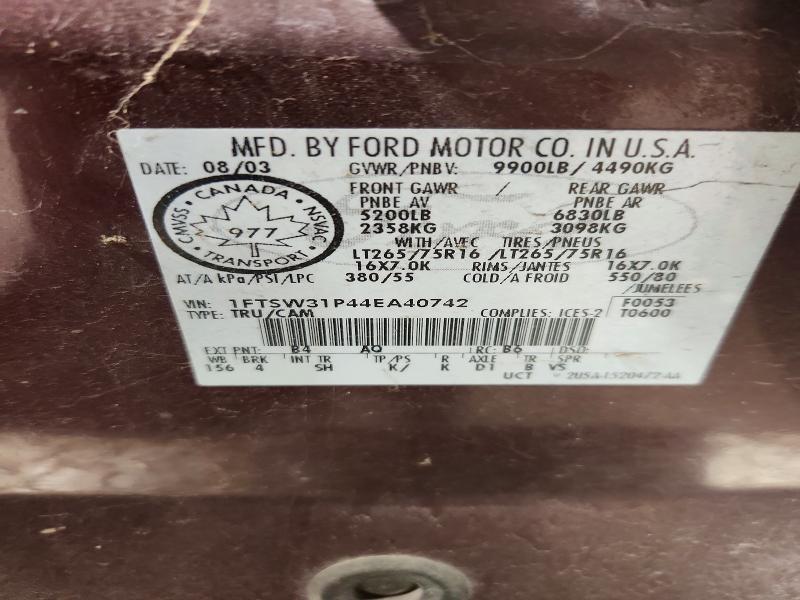 2004 Ford F350 SRW Super Duty