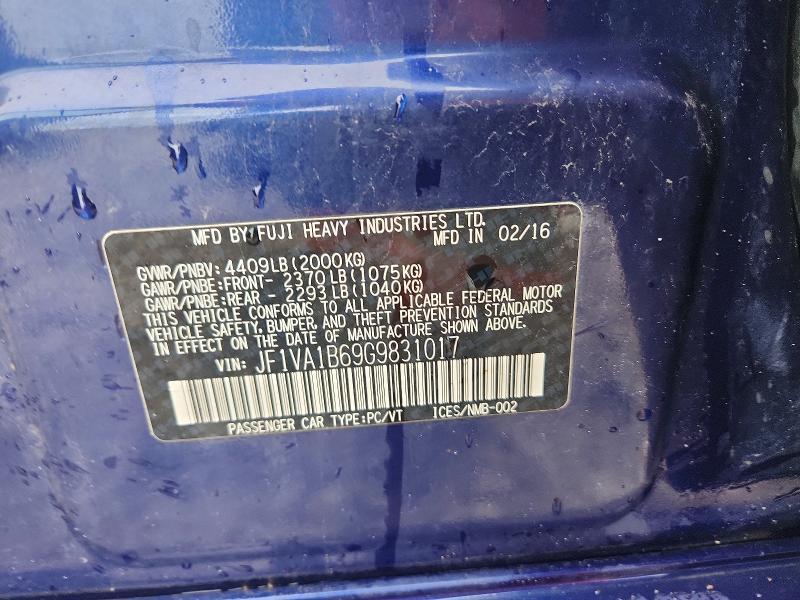 2016 Subaru WRX