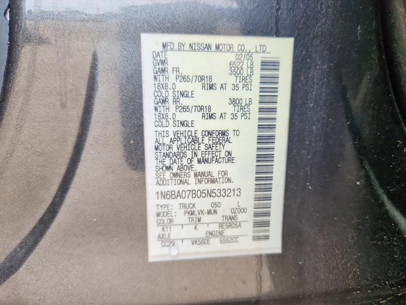 2005 Nissan Titan XE