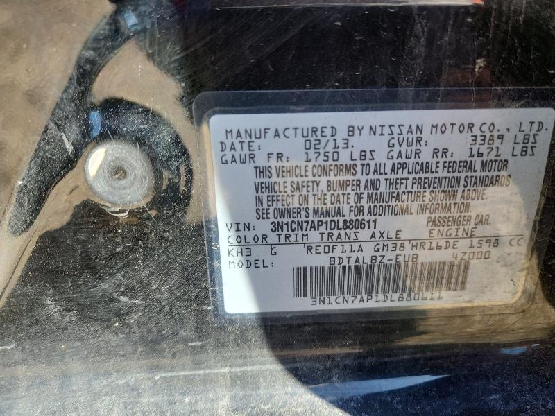 2013 Nissan Versa 1.6 s