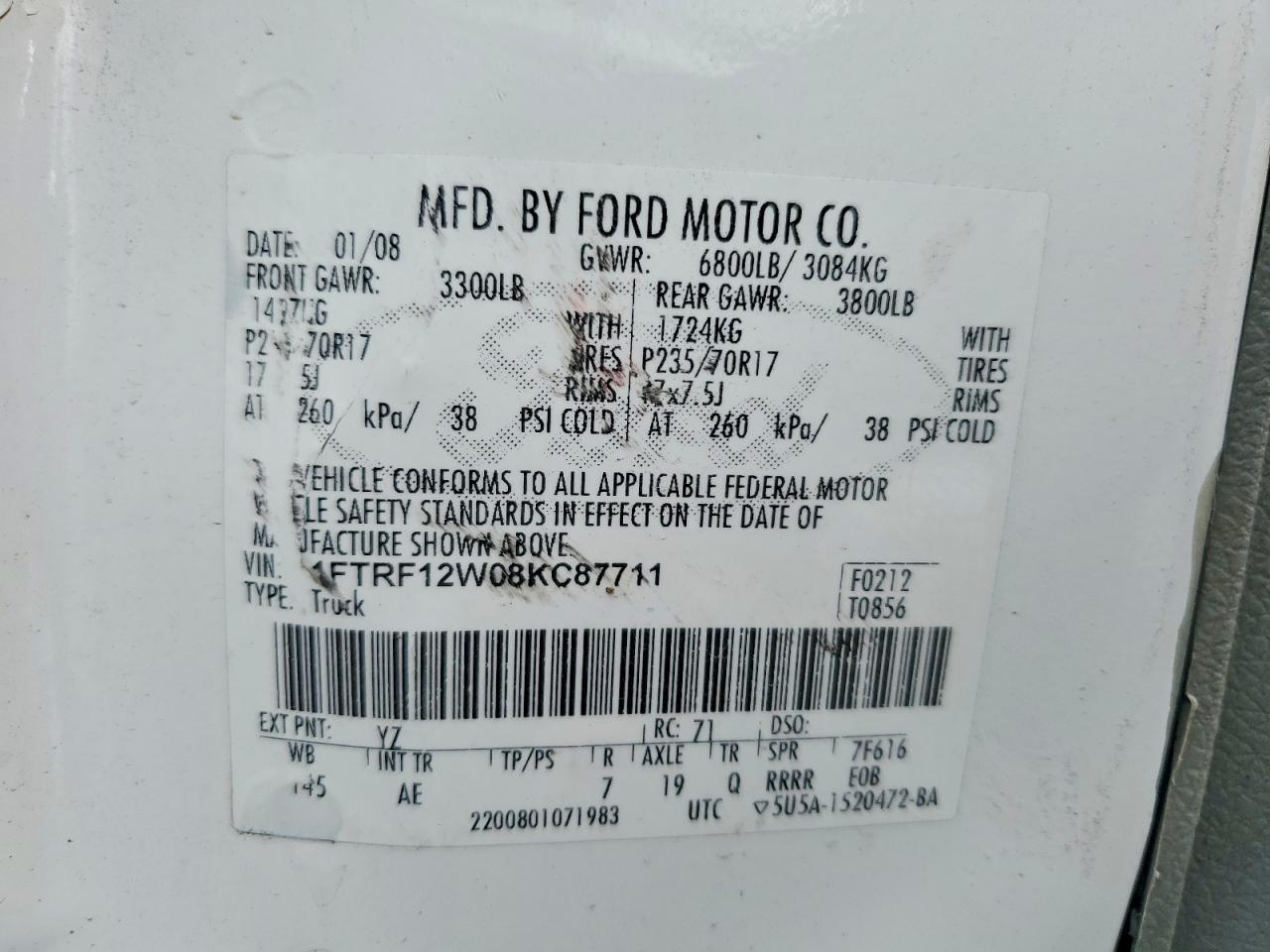 2008 Ford F150