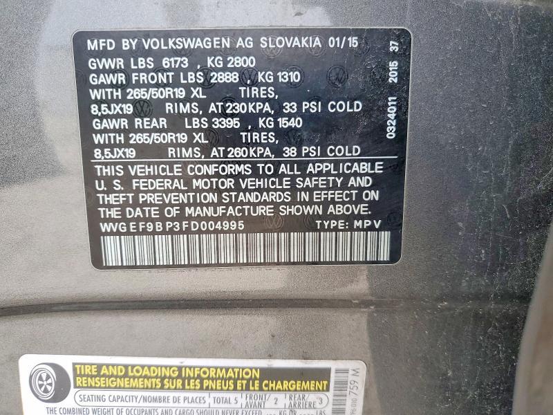 2015 Volkswagen Touareg V6