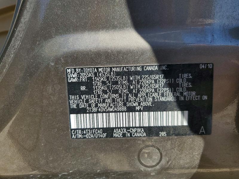 2010 Toyota Rav4 Base