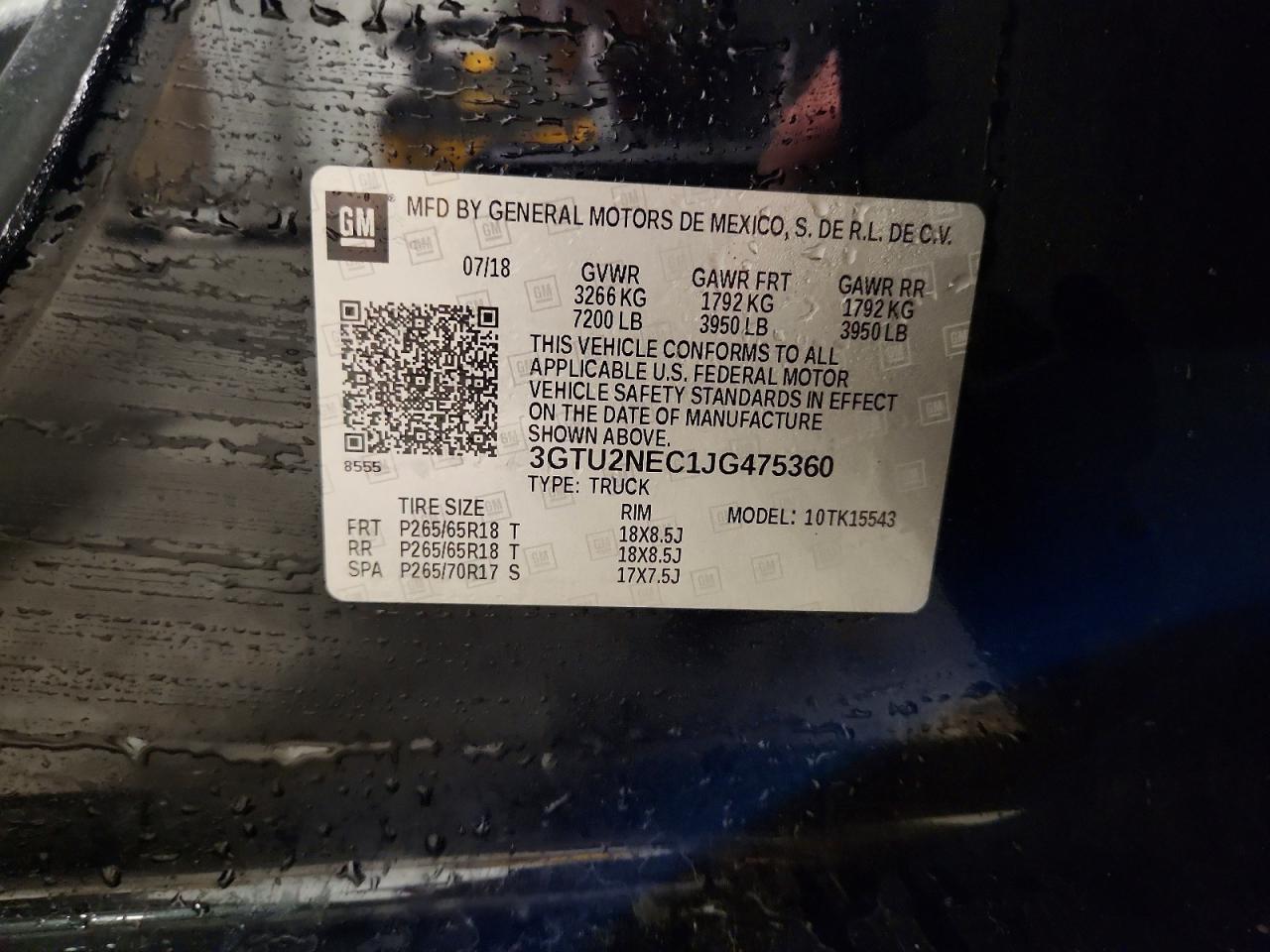 2018 GMC Sierra K1500 SLT