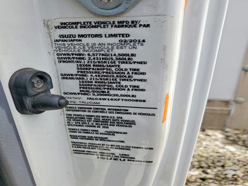 2015 Isuzu NPR Truck BOX Truck