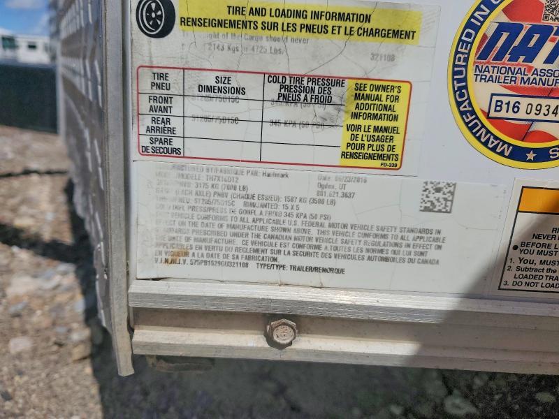 2016 Hallmark Enclosed Cargo Trailer