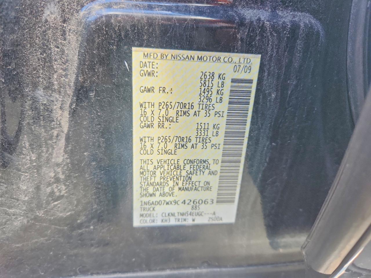 2009 Nissan Frontier SE V6