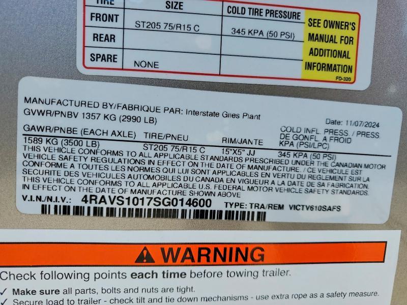 2025 Idgm 2025 Interstate VICTV610SAFS Enclosed Cargo Traile