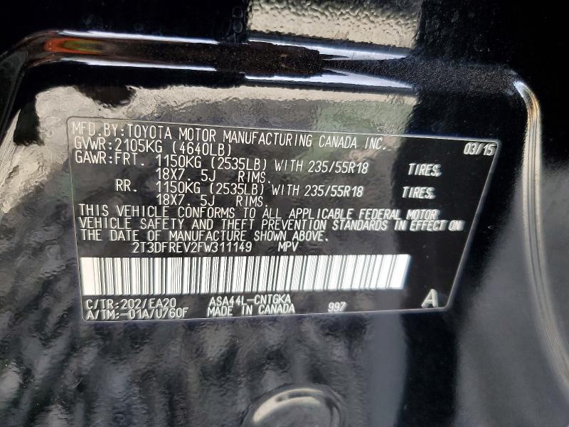 2015 Toyota Rav4 Limited