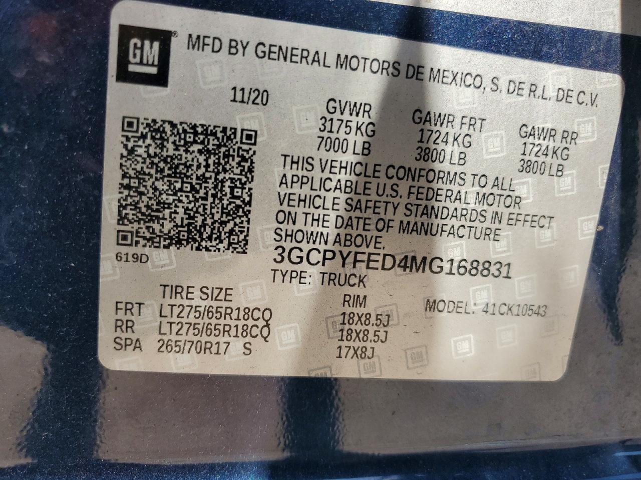 2021 Chevrolet Silverado K1500 LT Trail Boss