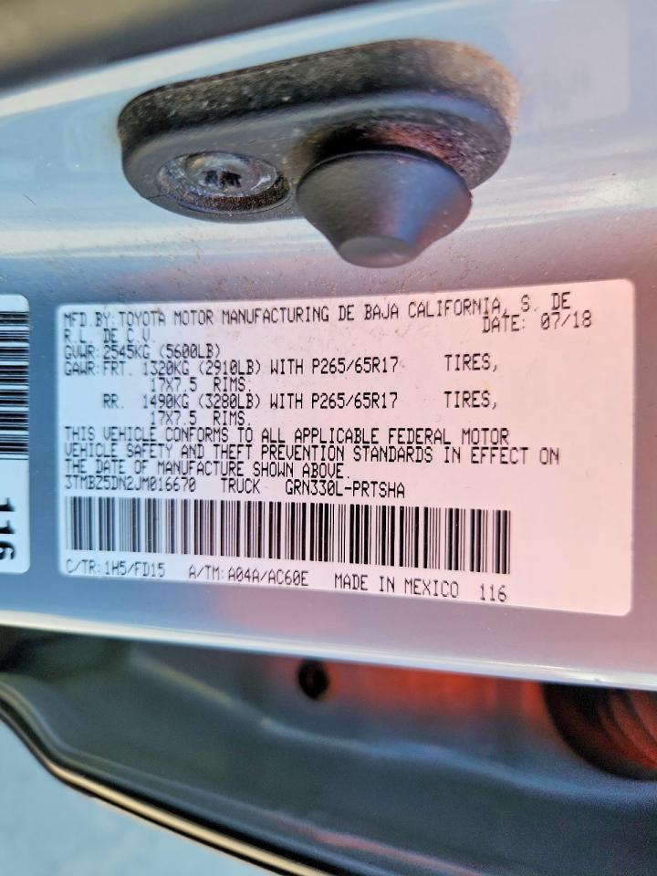 2018 Toyota Tacoma TRD Sport