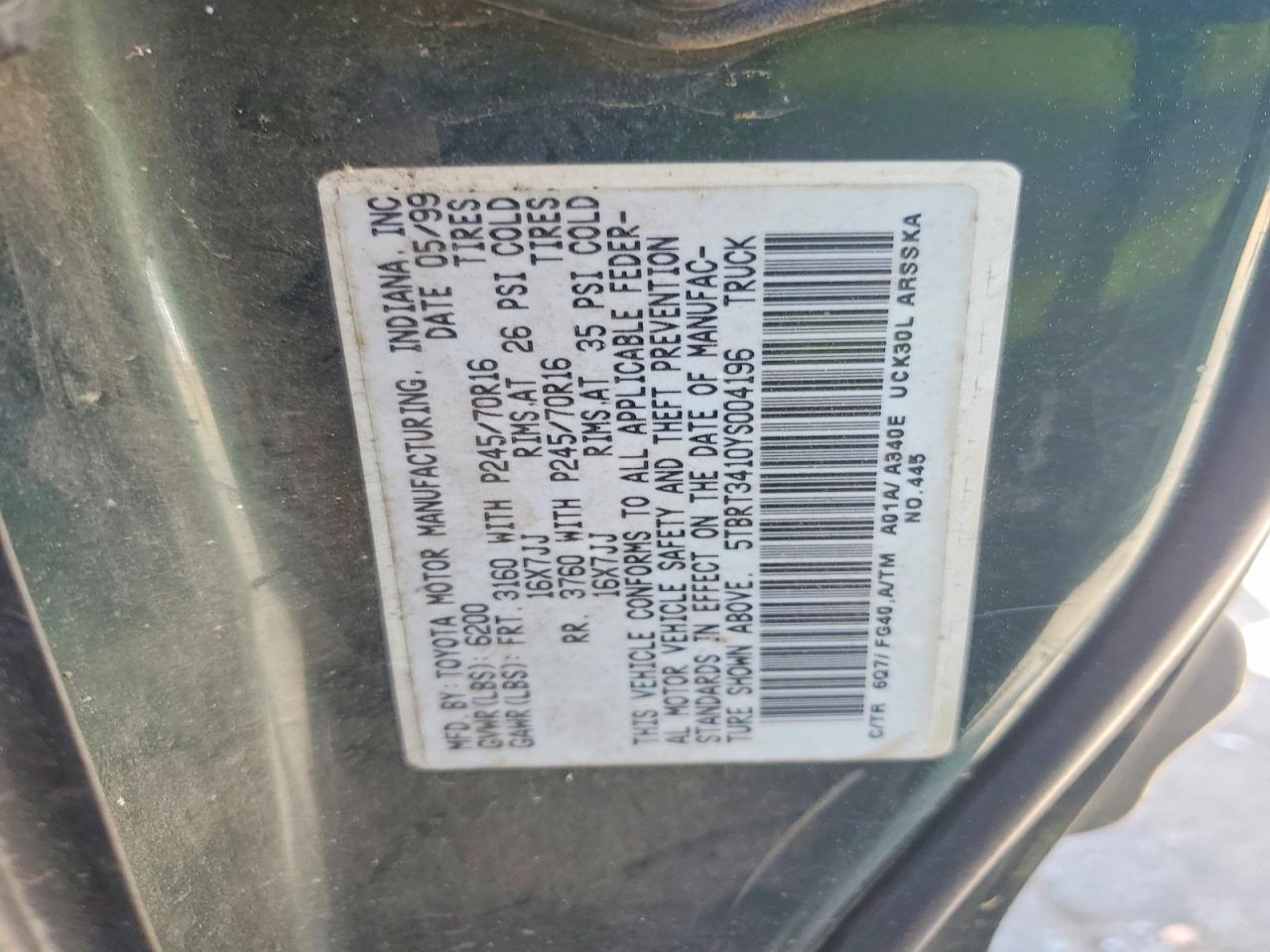 2000 Toyota Tundra SR5
