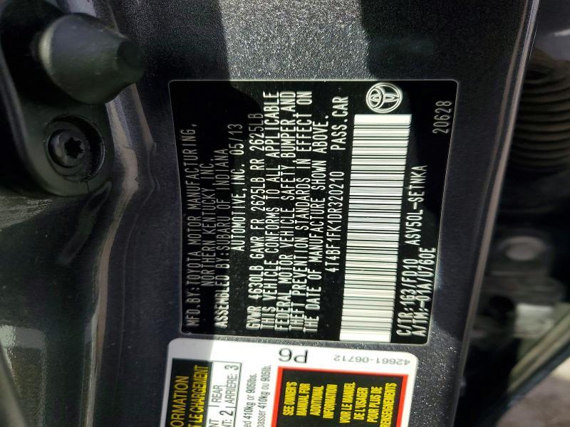 2013 Toyota Camry le