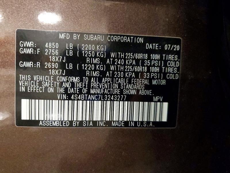 2020 Subaru Outback Limited