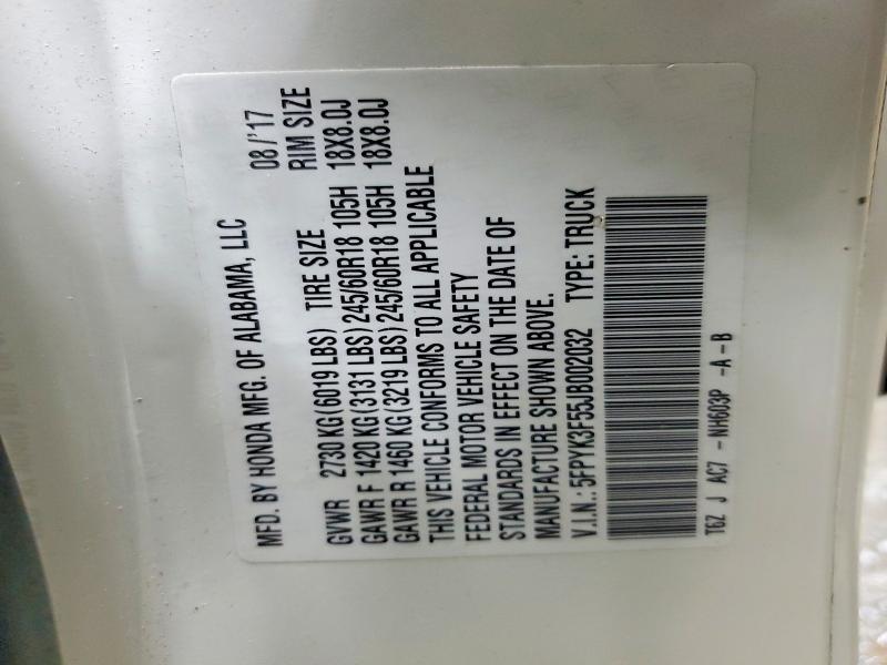 2018 Honda Ridgeline RTL