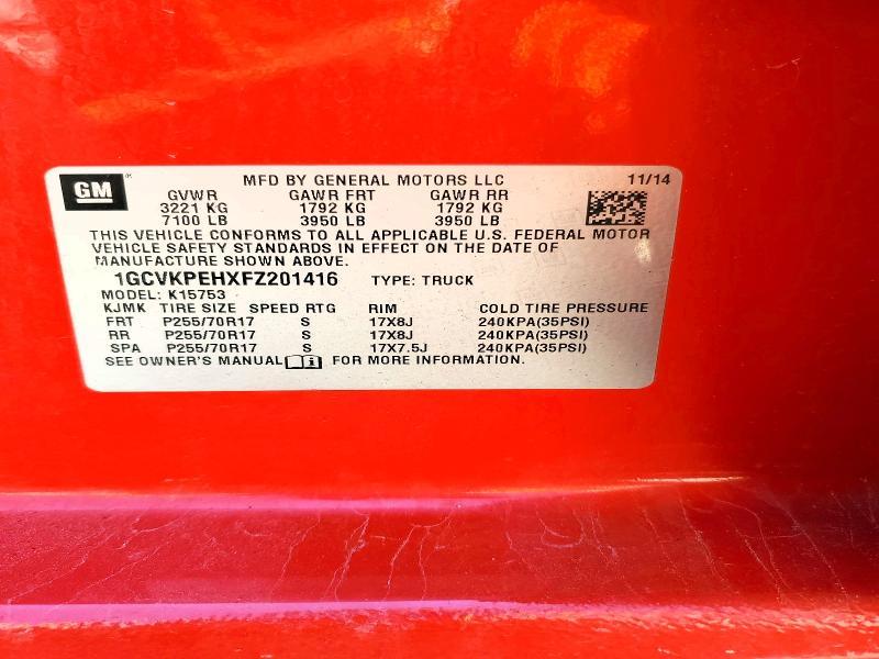 2015 Chevrolet Silverado K1500