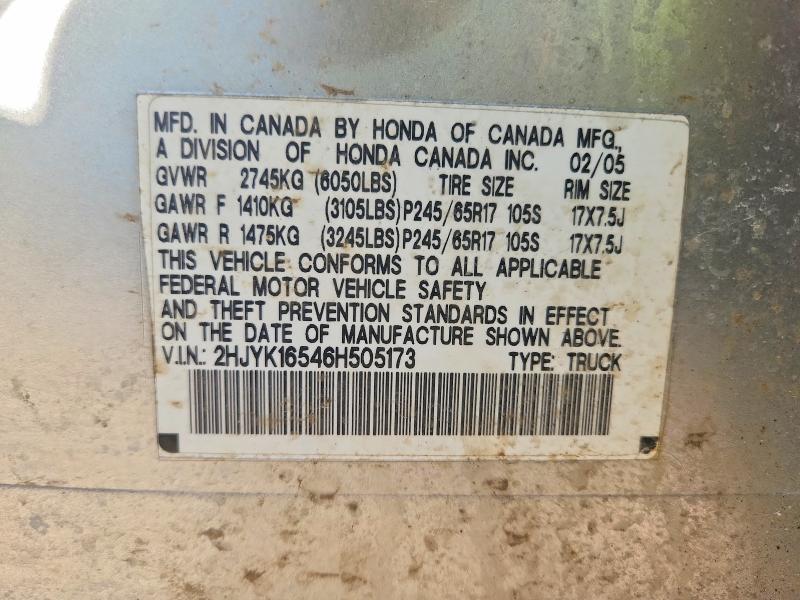 2006 Honda Ridgeline RTL