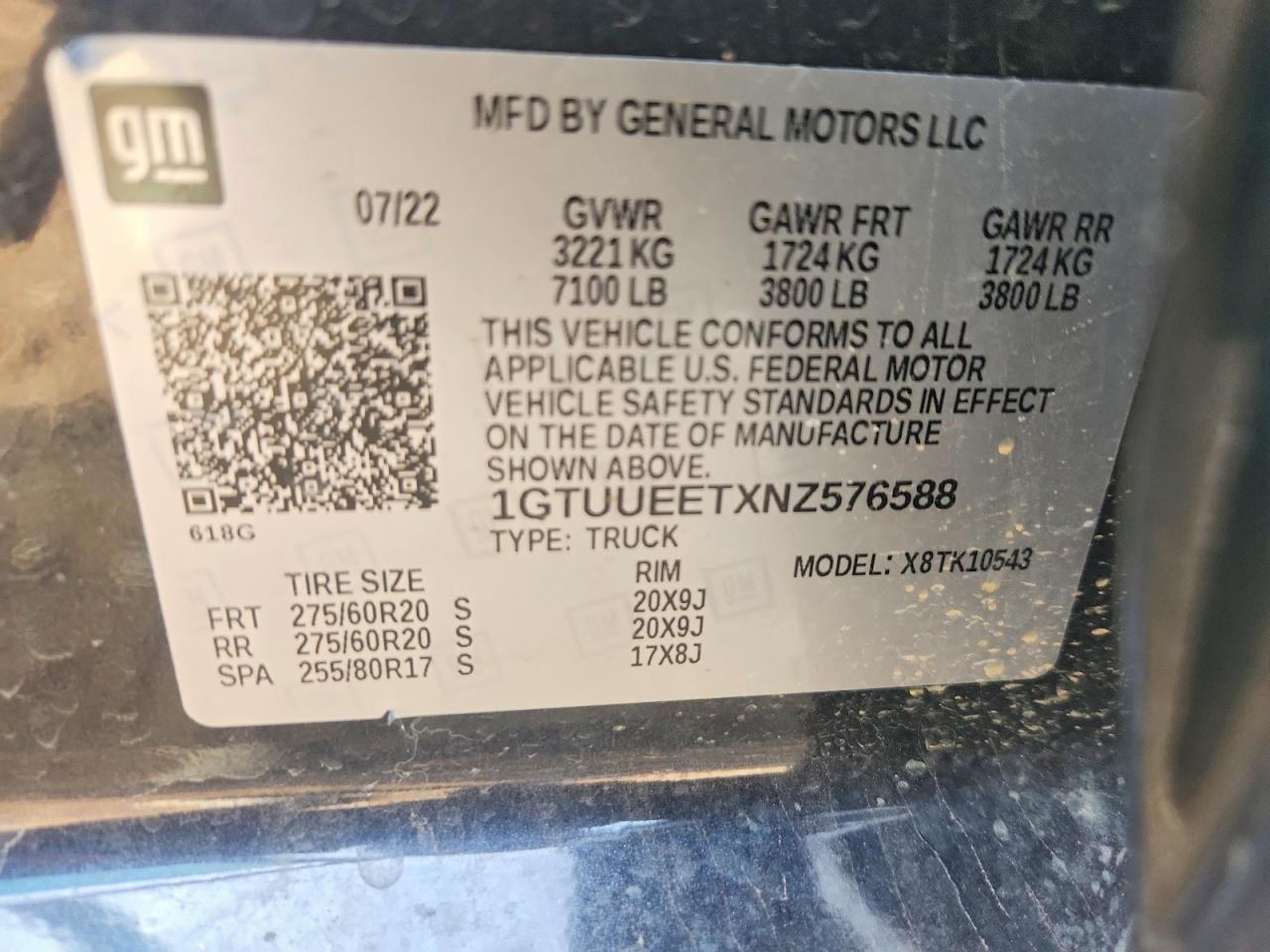 2022 GMC Sierra K1500 AT4