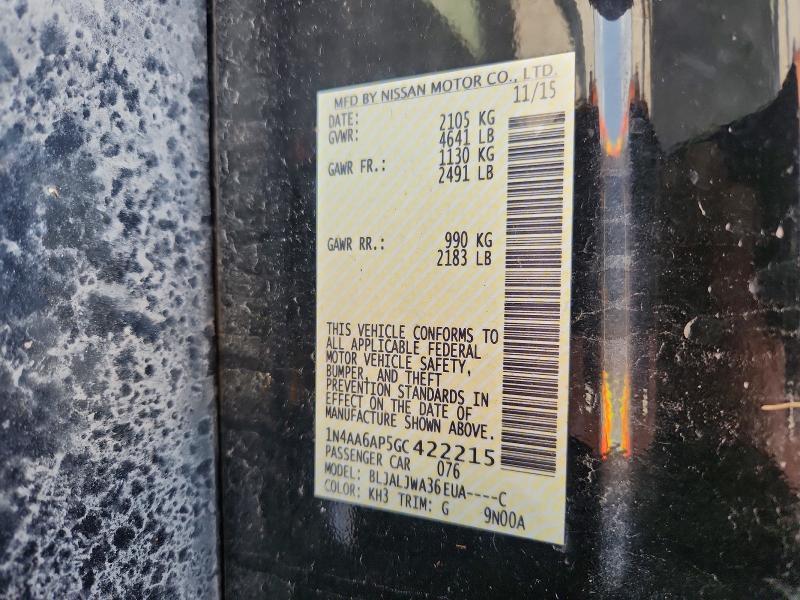 2016 Nissan Maxima 3.5 sv