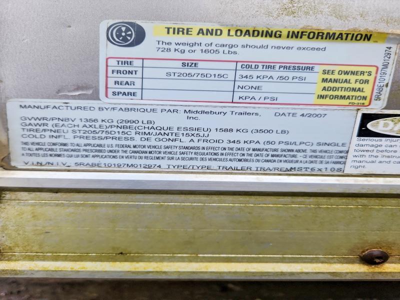 2007 Jens Utility Trailer
