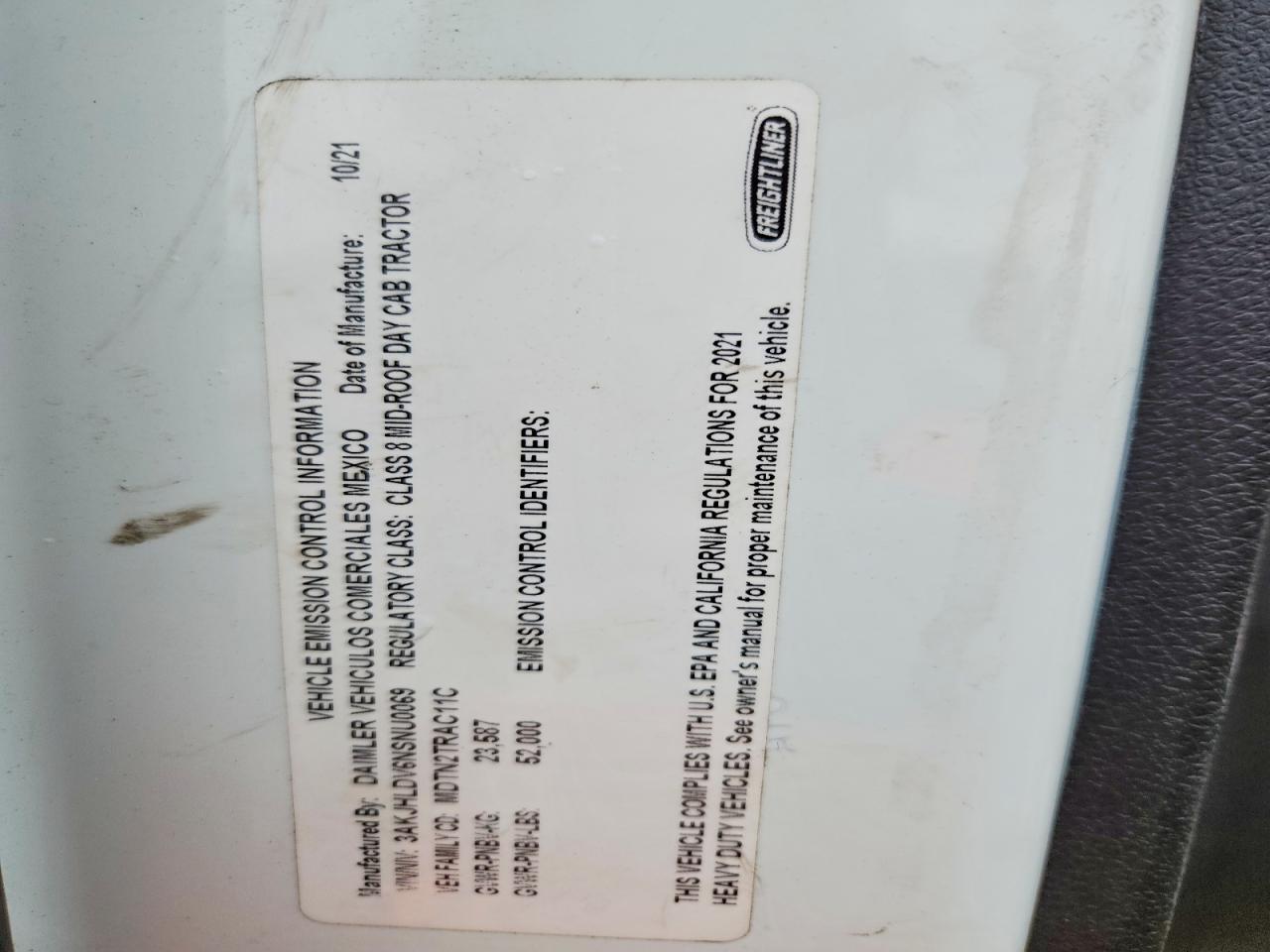 2022 Freigliner 2022 Freightliner Cascadia 126 Semi Truck