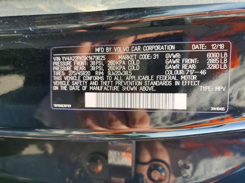 2019 Volvo Xc90 T6 Momentum